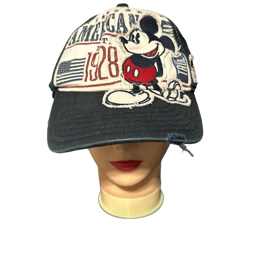 Vintage RARE Walt Disney World Parks 1928 Mickey Mouse Adult Cap Hat good condit